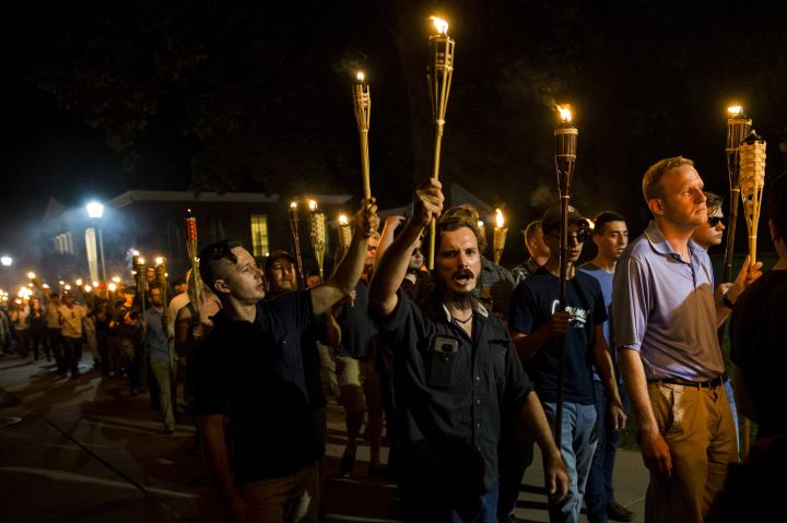 White Supremacists March with Torches in Charlottesville