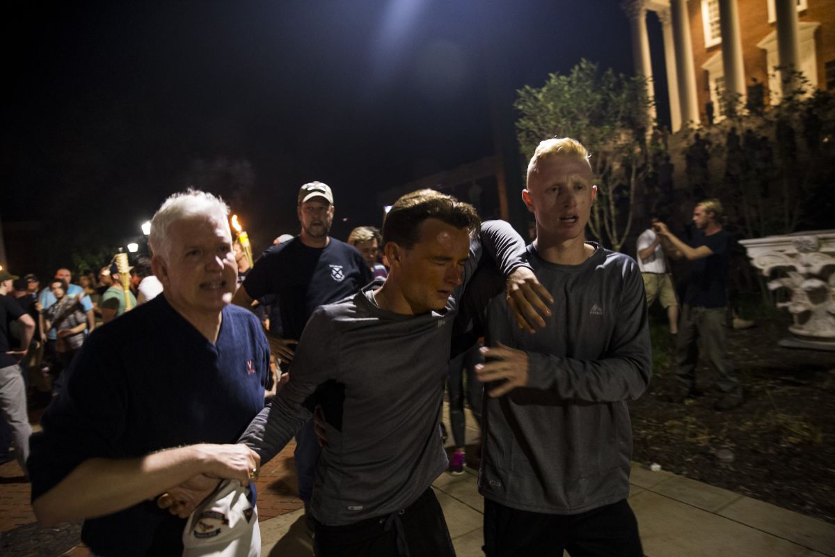 White Supremacists March with Torches in Charlottesville