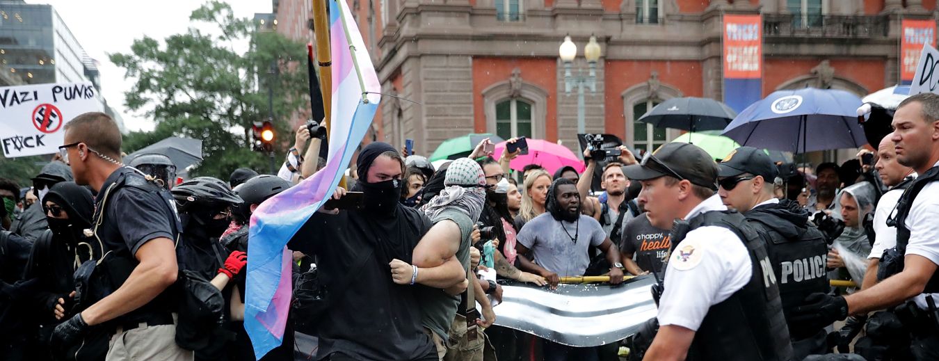 Alt Right Holds 'Unite The Right' Rally In Washington, Drawing Counterprotestors