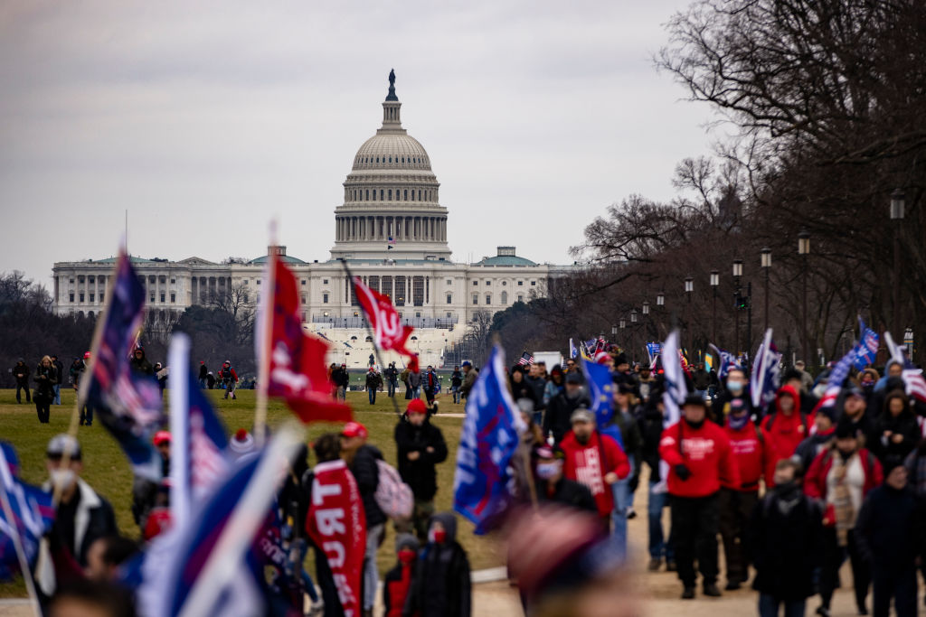 Trump Supporters Hold "Stop The Steal" Rally In DC Amid Ratification Of Presidential Election