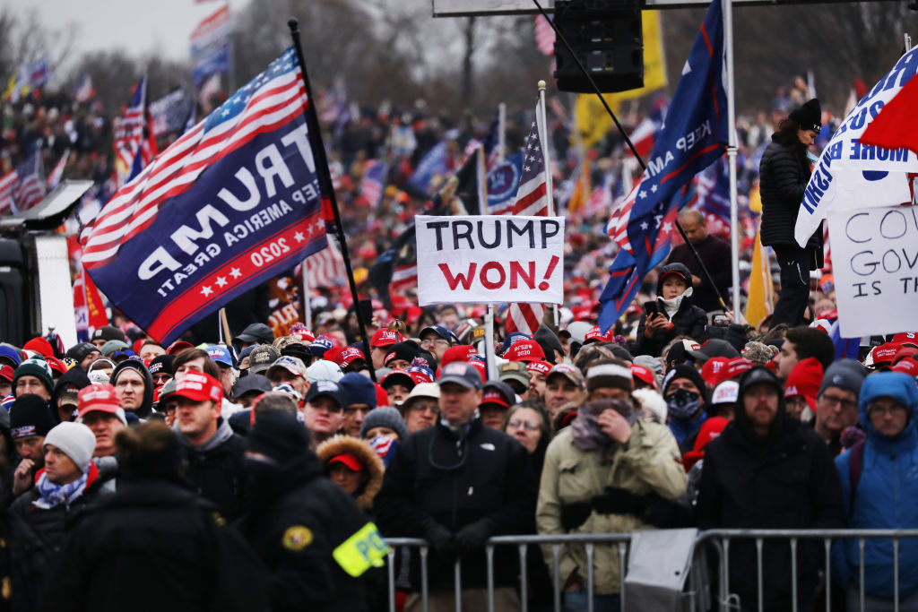 Trump Supporters Hold "Stop The Steal" Rally In DC Amid Ratification Of Presidential Election