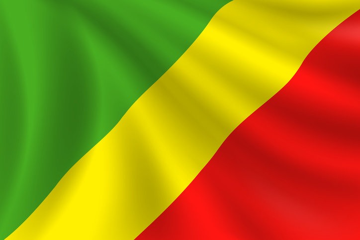Flag of Congo. Congolese Flag. Vector Flag Background. Stock Illustration