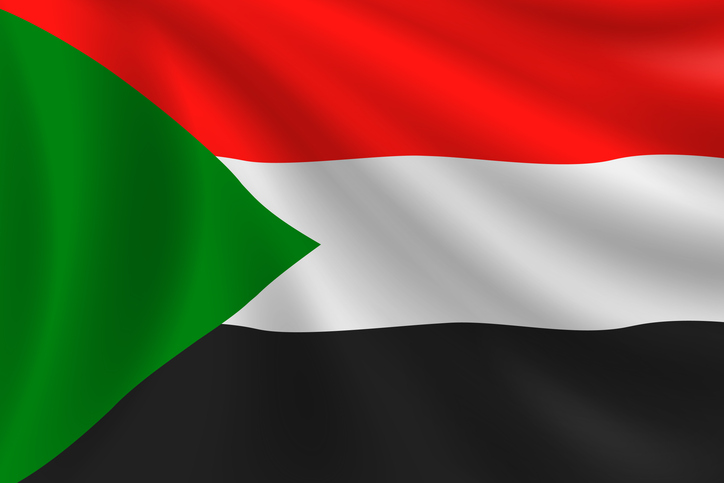 Flag of Sudan. Sudanese Flag. Vector Flag Background. Stock Illustration