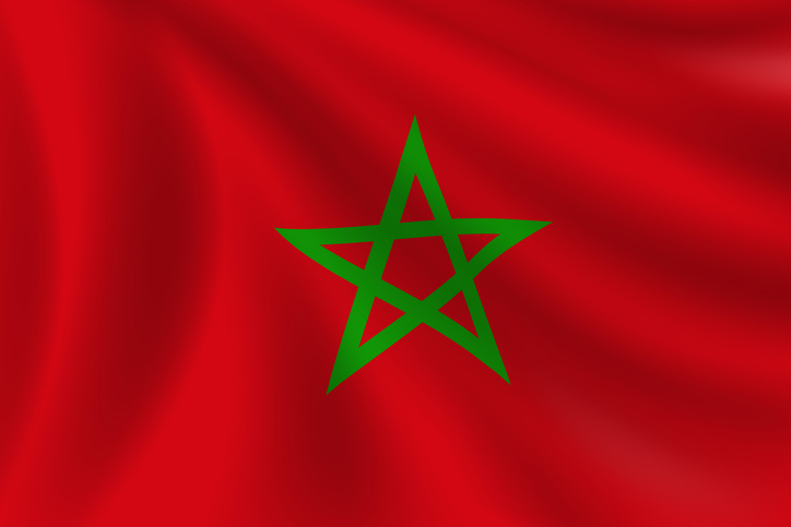 Flag of Morocco. Moroccan Flag. Vector Flag Background. Stock Illustration