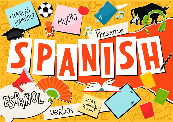 Spanish. Language collage.