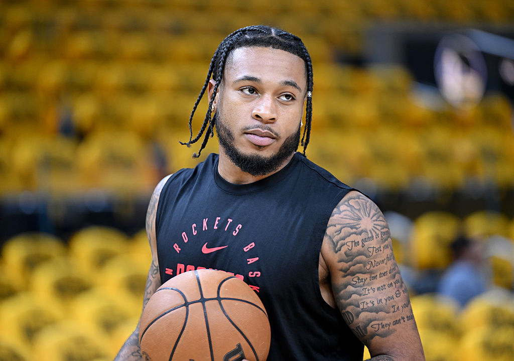 NBA Playoffs: Pre-game of Houston Rockets and Golden State Warriors in San Francisco